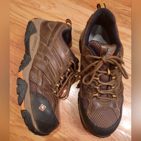 Merrell Other - MERRELL WORK Men's Moab Vertex Vent Comp Toe Work Shoe Clay -‎ 11W Wide